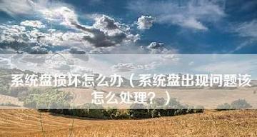 电脑系统盘损坏处理措施（解决电脑系统盘损坏的有效方法）